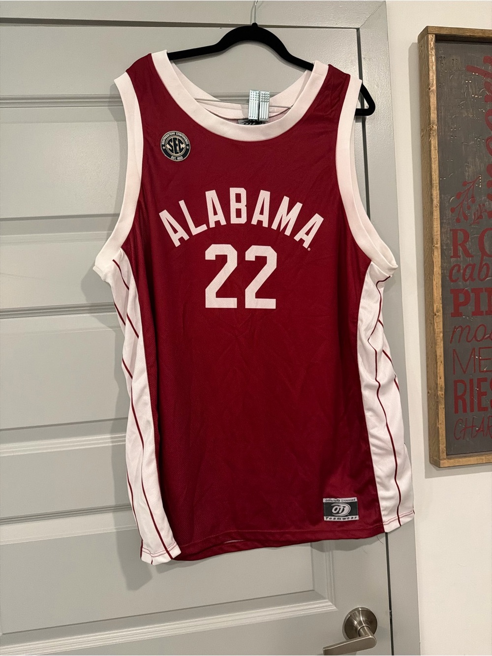Alabama Crimson Tide #22 Maroon Basketball Jersey